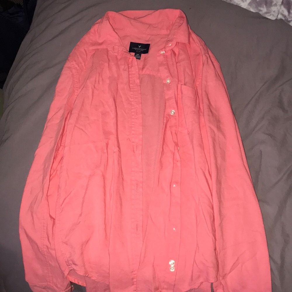 American eagle polo button down